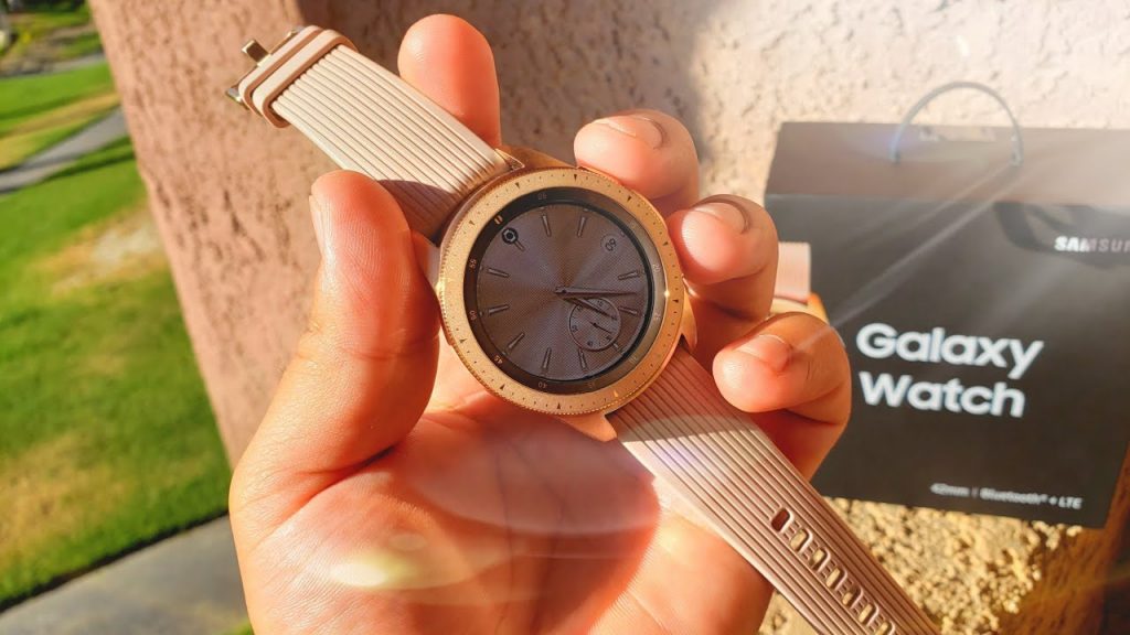 galaxy watch active rose gold